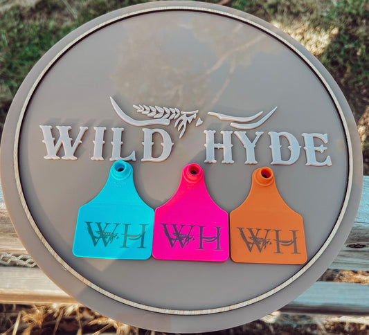 WH LARGE CATTLE TAGS